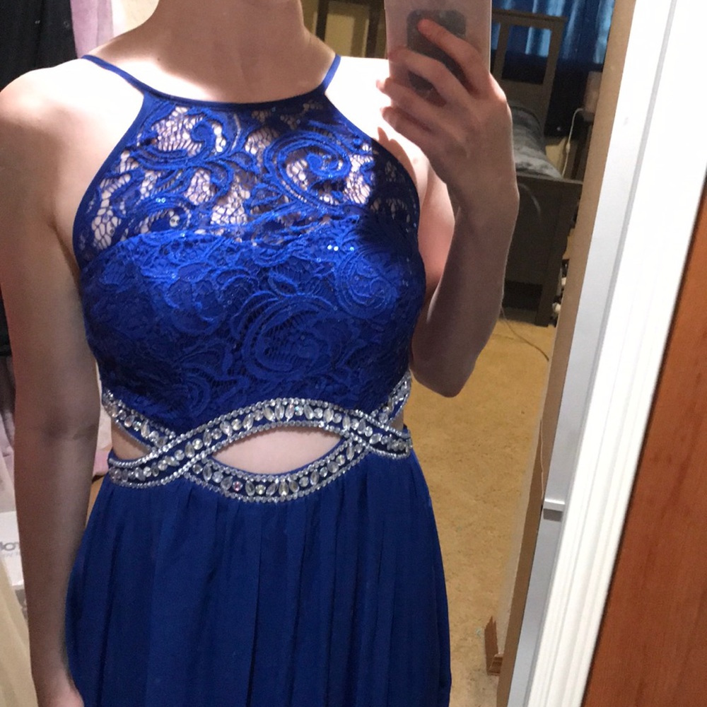 Beautiful Blue Prom Dress - Picture 2 of 9